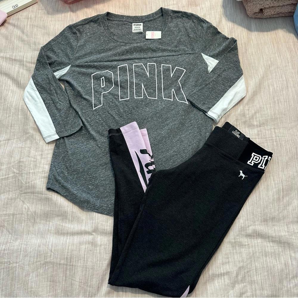 PINK Victoria’s Secret Long Sleeve shirt and leggings set